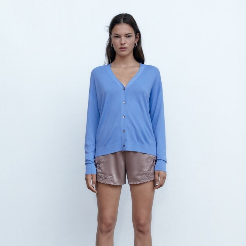 Zara Knit Jacket with Buttons